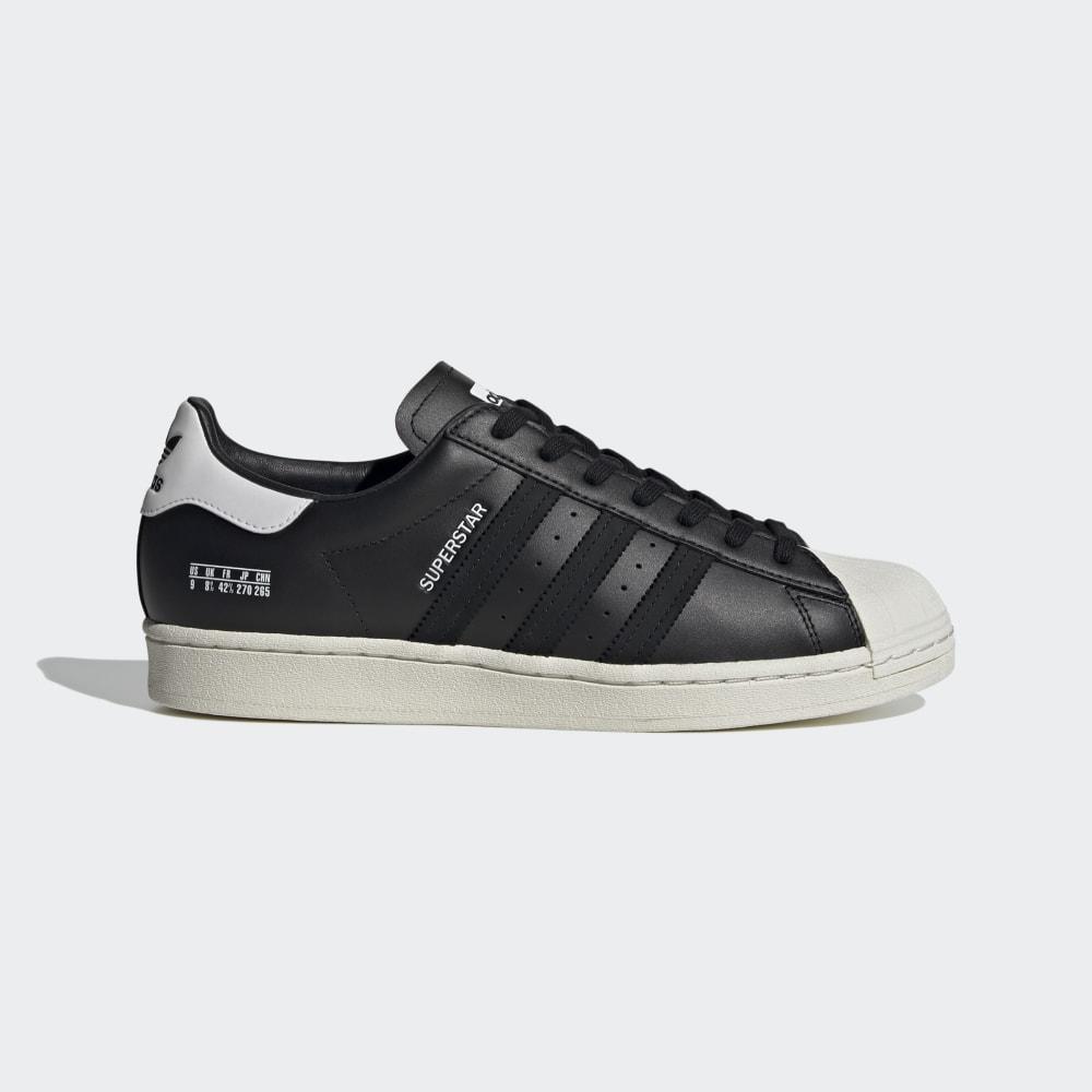 Adidas Men's Superstar Shell Toe Originals Shoes Black/White Ireland FV2809